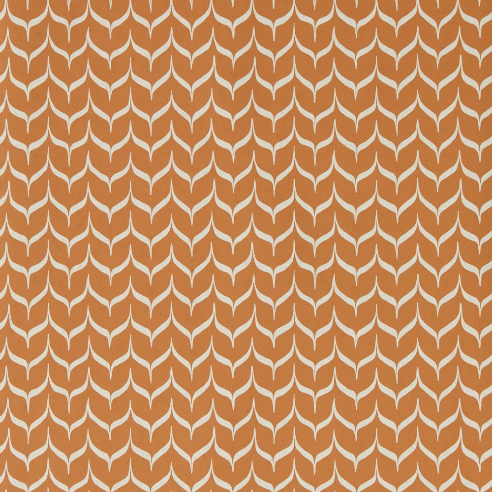 Adderstone Wallpaper 113167 by Harlequin x Henry Holland in Terracotta Orange